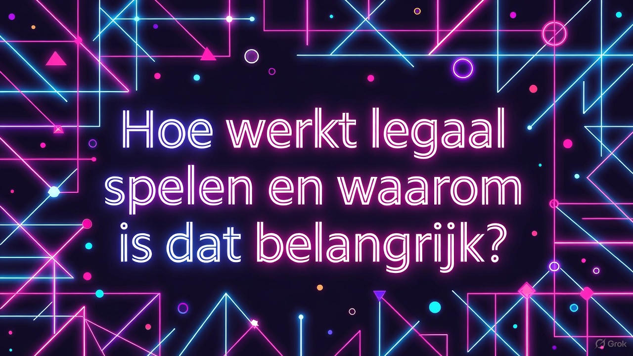 Hoe werkt legaal spelen en waarom is dat belangrijk?