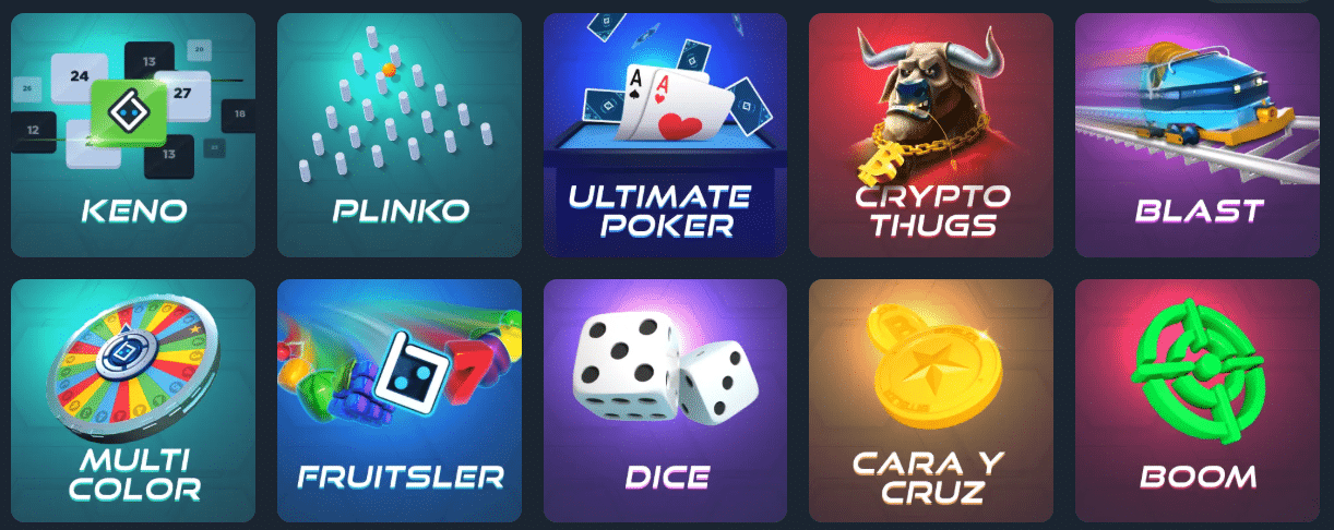 🎮 Spelaanbod bij Bitsler – crypto originals & casino games