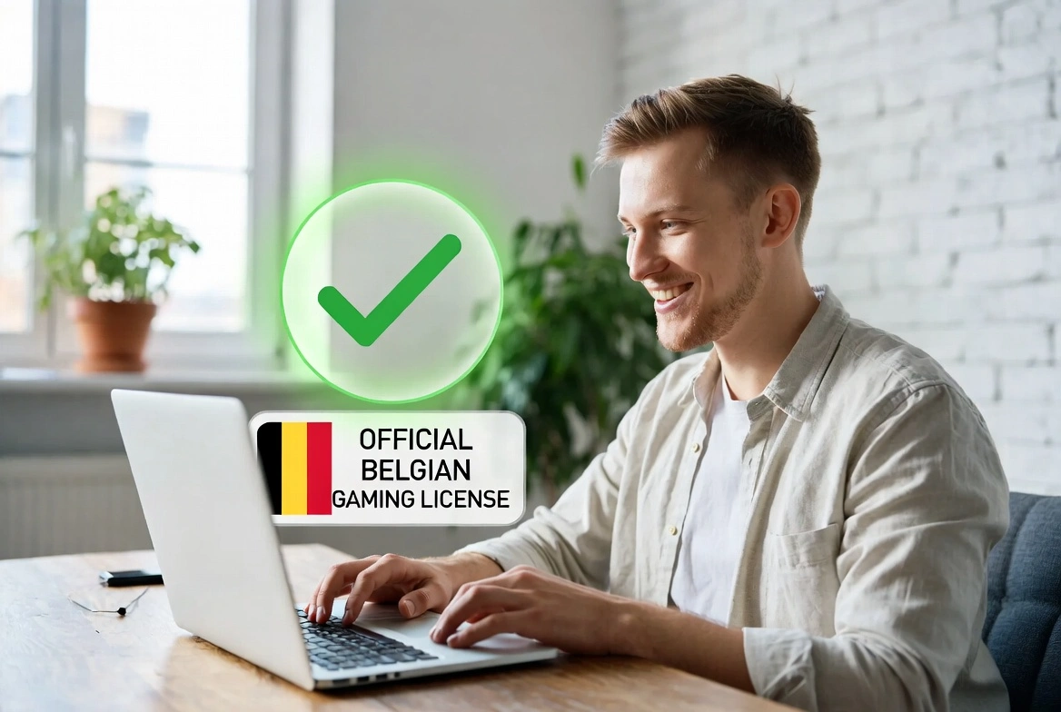 Joueur confiant casino légal licence officielle Belgique