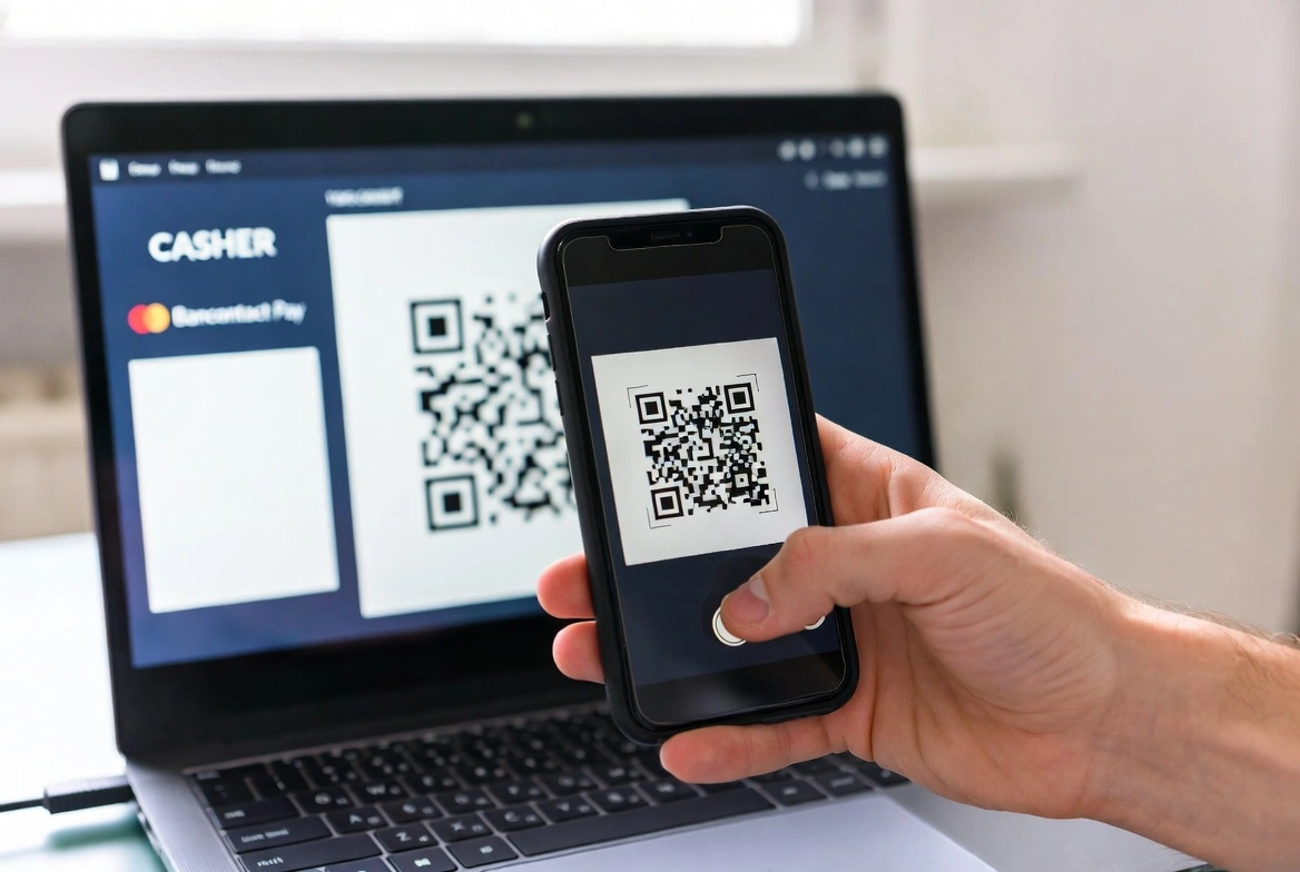 Scan QR code Payconiq Bancontact pour dépôt casino en ligne